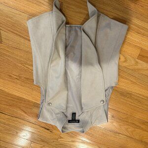 Faux suede vest
